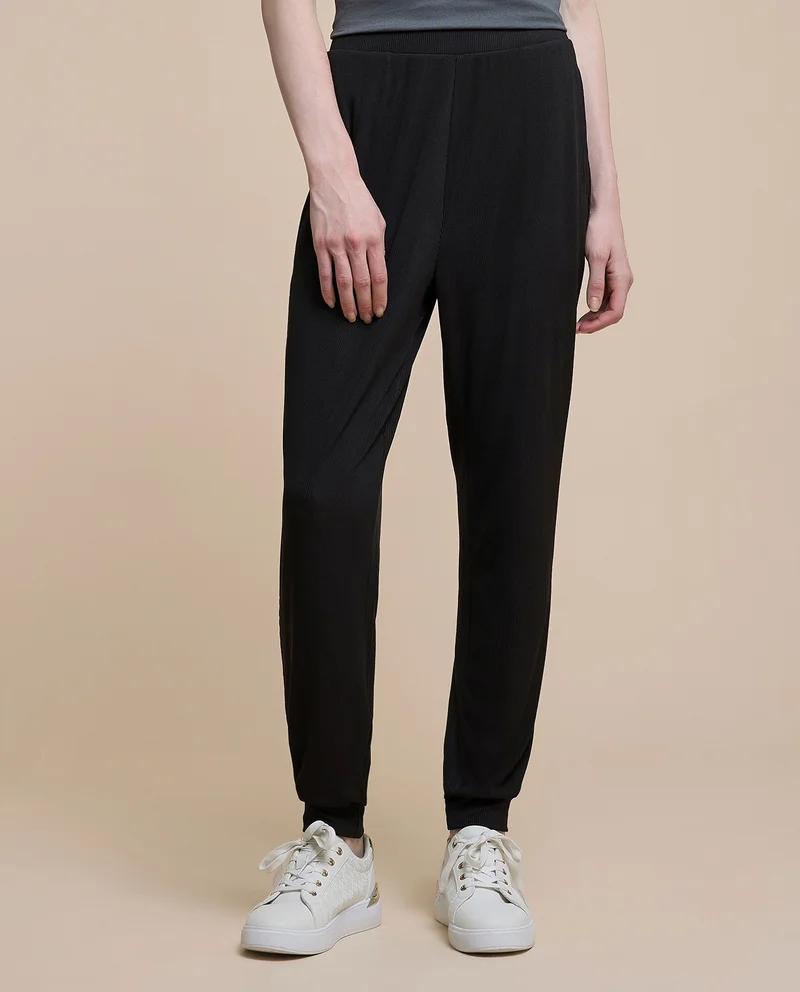 أر أند بي Ribbed Joggers With Elastic Waist