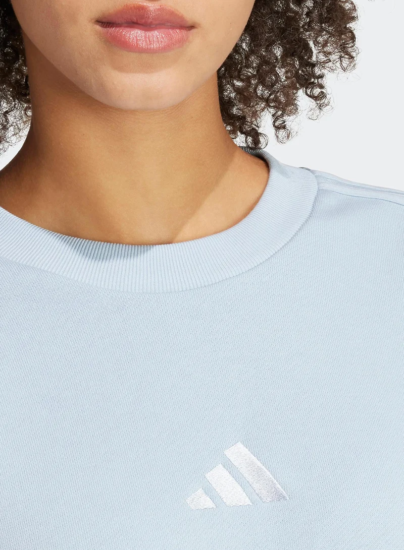 اديداس All Szn French Terry 3 Stripe Sweatshirt