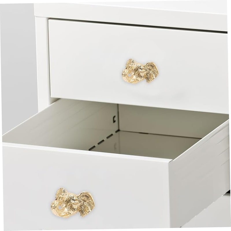 Solid Brass Elephant Head Cabinet Knob Vintage Drawer Pulls for Kitchen Bathroom Furniture - Image 5