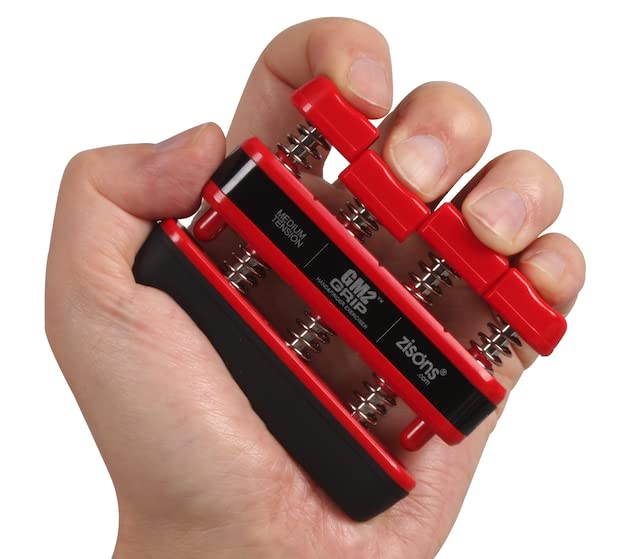 GM2 Grip Exerciser, Hand Exerciser, Finger Exerciser. Red (7lb per Spring) - Image 1