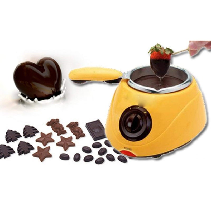 PARATPAR MALL PARATPAR MALL Electric Chocolate Fondue Melting Pot Household DIY Dessert Machine Portable Electric Chocolate Fountain Fondue Without Water For Chocolate Candy Melting Kitchen Tool Multi Color  - Image 1