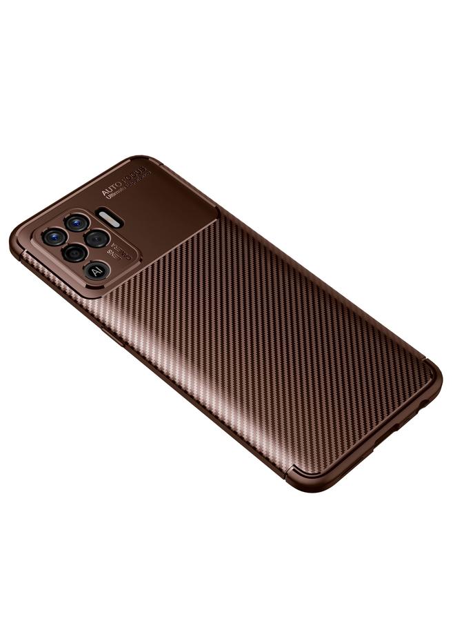 اس-توب جراب لهاتف OPPO F19 Pro مصنوع من ألياف الكربون ومقاوم للصدمات من مادة TPU - Image 2