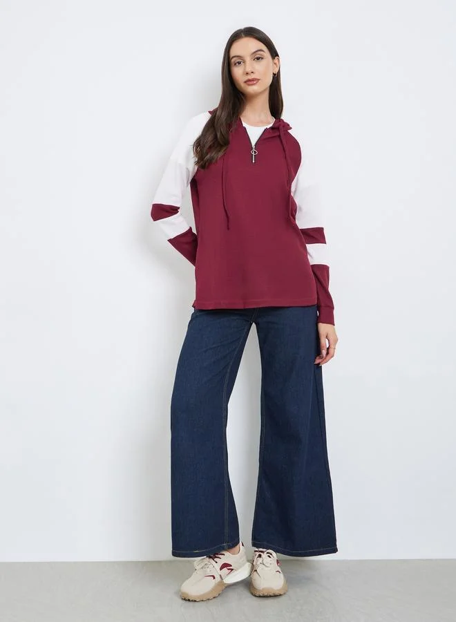 تايك تو هودي خمري بأكمام ريجلان