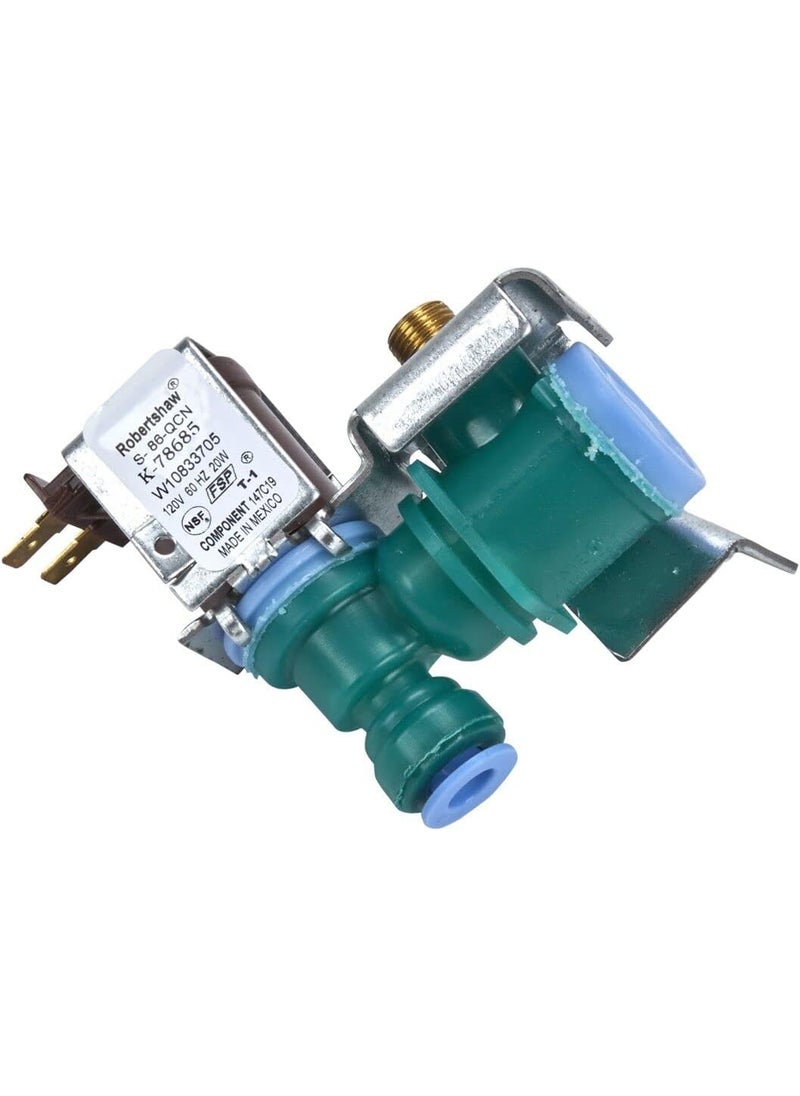 Whirlpool Whirlpool W10865826 Genuine OEM Refrigerator Water Inlet Valve Replacement Part  Replaces W10872966 WPW10394076 W10726788 and more  - Image 1