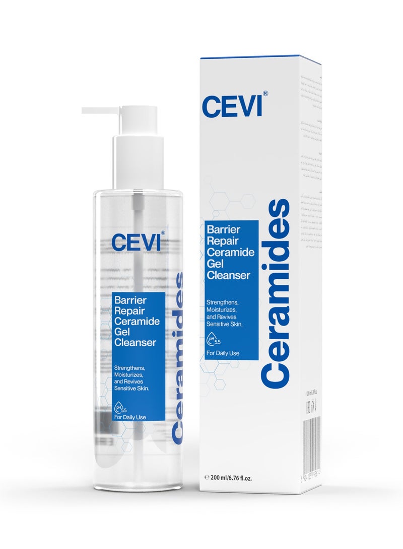 سيفى جل منظف سيراميد لإصلاح الحاجز من CEVI - غسول مرطب للوجه للبشرة الحساسة، يقوي ويرطب حاجز البشرة، منظف لطيف يومي - Image 1