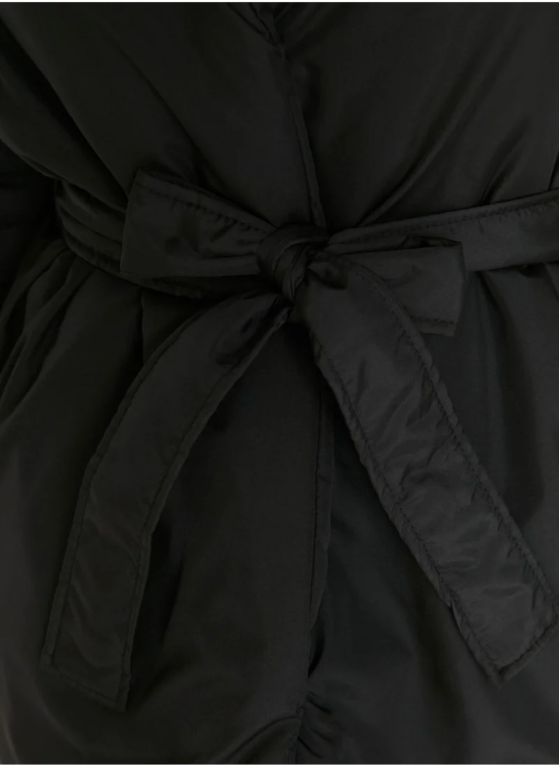 trendyol Tie Detail Oversized Jacket