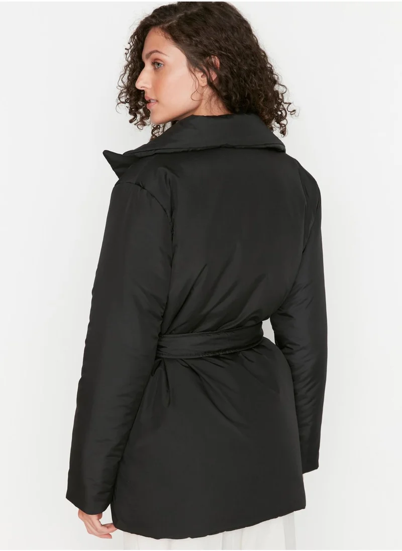trendyol Tie Detail Oversized Jacket