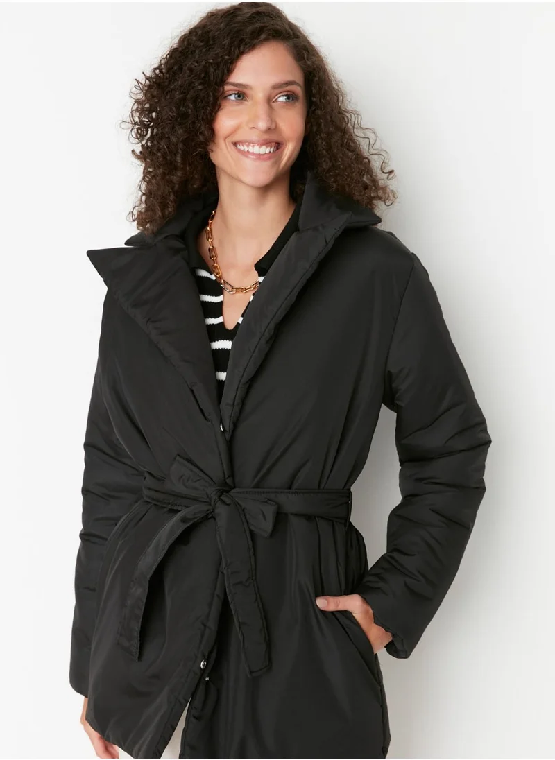 trendyol Tie Detail Oversized Jacket