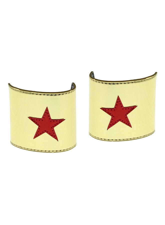 Bioworld Wonder Woman Cuff and Tiara Adult Cosplay Costume Set Gold - Image 3