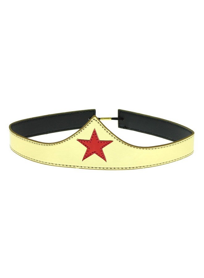 Bioworld Wonder Woman Cuff and Tiara Adult Cosplay Costume Set Gold - Image 2