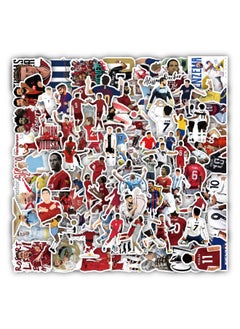 Generic 100-Piece Football Stickers, Football Star Series Sticker, Waterproof Unrepeated Stickers for Laptop,Skateboard, Water Bottles,Computer,Phone,Guitar, Stickers for Kids Teens Adult  - Image 1