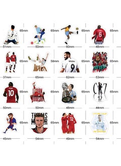 Generic 100-Piece Football Stickers, Football Star Series Sticker, Waterproof Unrepeated Stickers for Laptop,Skateboard, Water Bottles,Computer,Phone,Guitar, Stickers for Kids Teens Adult  - Image 5