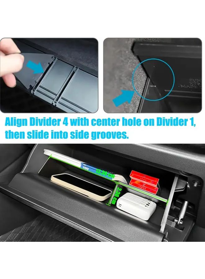 Toyota RAV4 Glove Box Storage Tray Console Organizer 2019 2025 Durable - Image 4