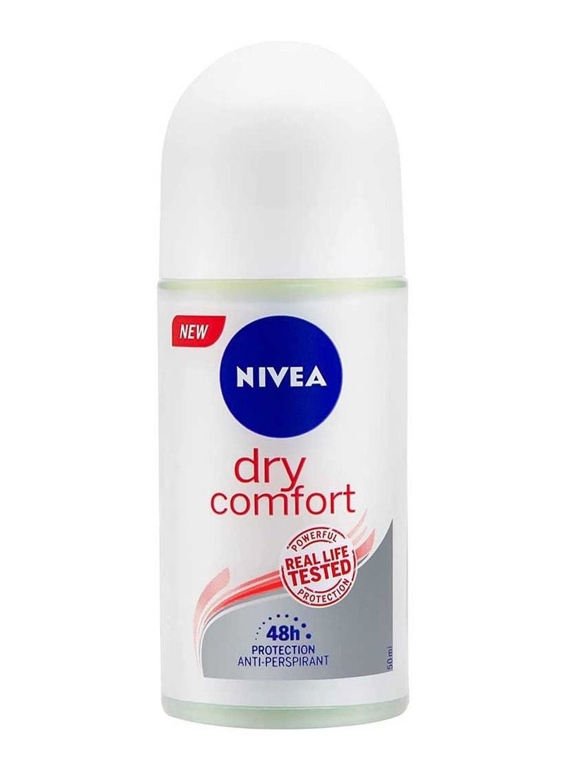 Dry Comfort Deo Roll On  Antiperspirant for Women Quick Dry Roll on 50ml
