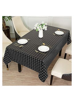 KASTWAVE KASTWAVE Checkered Vinyl Rectangle Tablecloth 100% Waterproof Oil Proof PVC Square Table Cloth, Tablecloth Stain Resistant Wipeable Duty Table Covers for Restaurants Picnic Party Table Dining  - Image 1