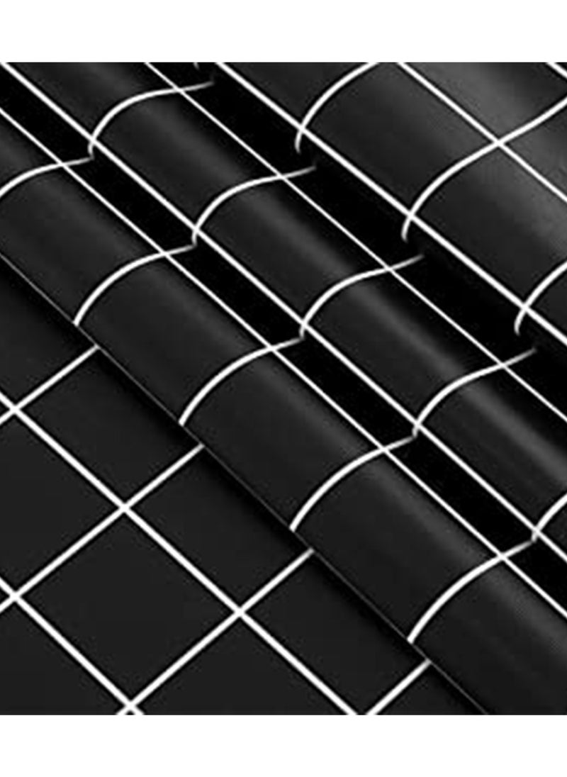 KASTWAVE KASTWAVE Checkered Vinyl Rectangle Tablecloth 100% Waterproof Oil Proof PVC Square Table Cloth, Tablecloth Stain Resistant Wipeable Duty Table Covers for Restaurants Picnic Party Table Dining  - Image 4