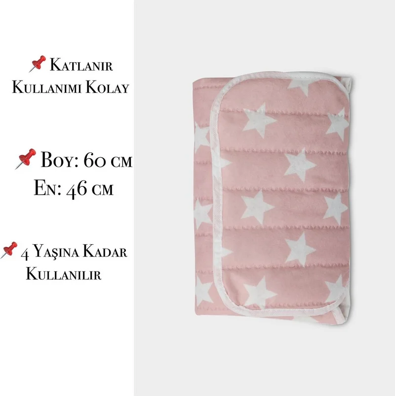 Mor Bebe Purple Baby Practical Changing Mat Cushion Changing Pad Care Cover (Pink)Yzr