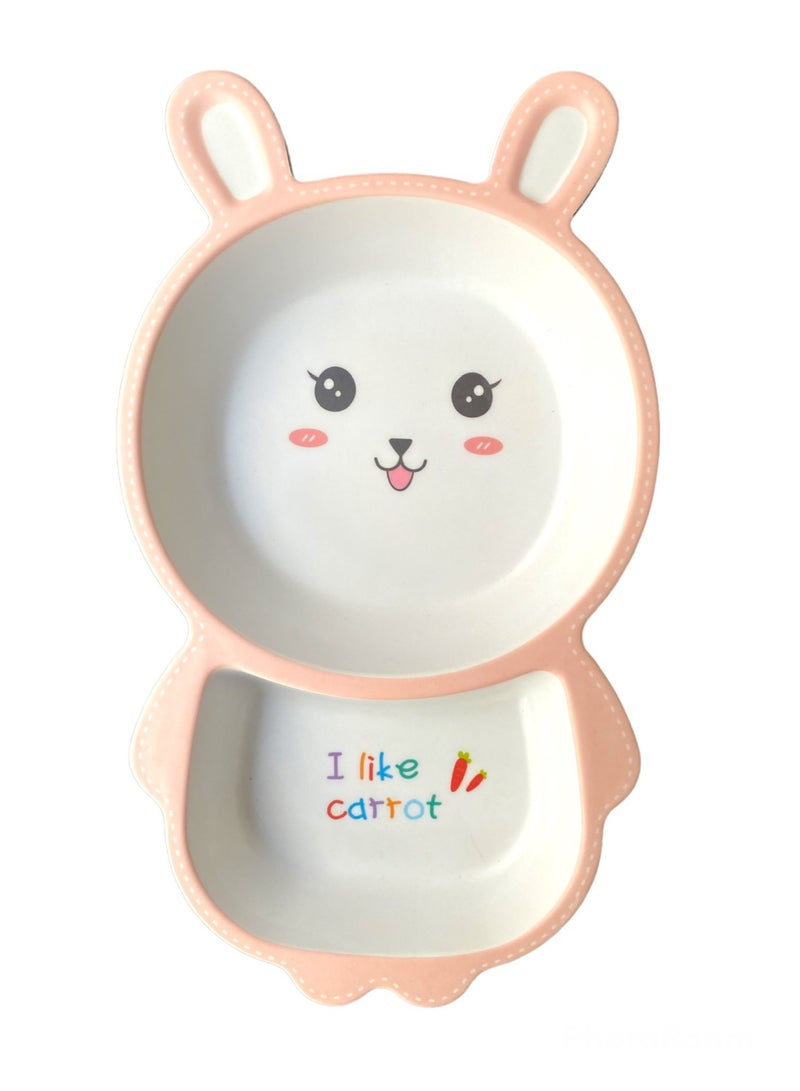 Highland 5 Piece Rabbit Plate Bowl Cup Spoon and Fork Children's Tableware Set - Image 2