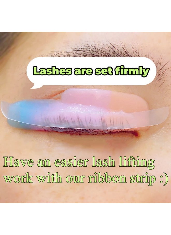ICONSIAM - Silicone Ribbon Lash Lift Ribbons Reusable Eyelash Perm Stripe Cover Lamilamination Eyelash Lifting Compensator 12 Pairs Tapes Set Eyelashes On The Lash Perm Shield Rod Firmly Neon Colors - Image 1