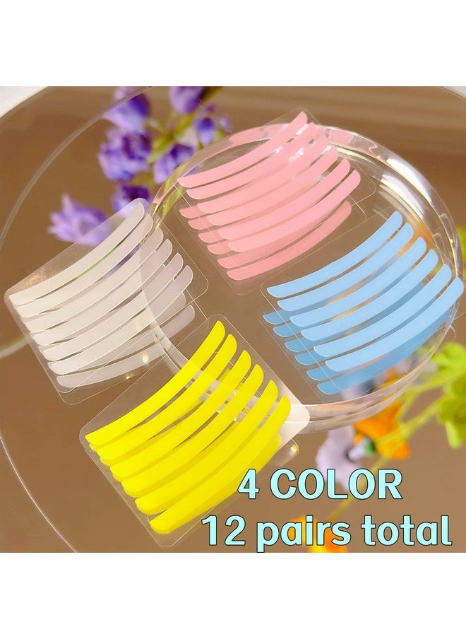 ICONSIAM - Silicone Ribbon Lash Lift Ribbons Reusable Eyelash Perm Stripe Cover Lamilamination Eyelash Lifting Compensator 12 Pairs Tapes Set Eyelashes On The Lash Perm Shield Rod Firmly Neon Colors - Image 1