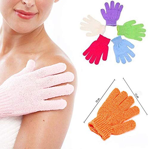 Pindia Set Of 2 Pair Bath Gloves Spa Massage Body Scrubber Cleaner - Image 2