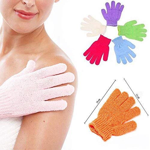 Pindia Set Of 2 Pair Bath Gloves Spa Massage Body Scrubber Cleaner - Image 1