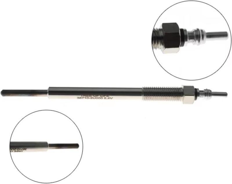 diesel heater glow plug 36710-2U000 Compatible With Kia For Optima 2018-2019 For Sportage 2018 2019 2020 2021 2022 Engine Glow Plugs Dual Core Heater(1pcs) - Image 4