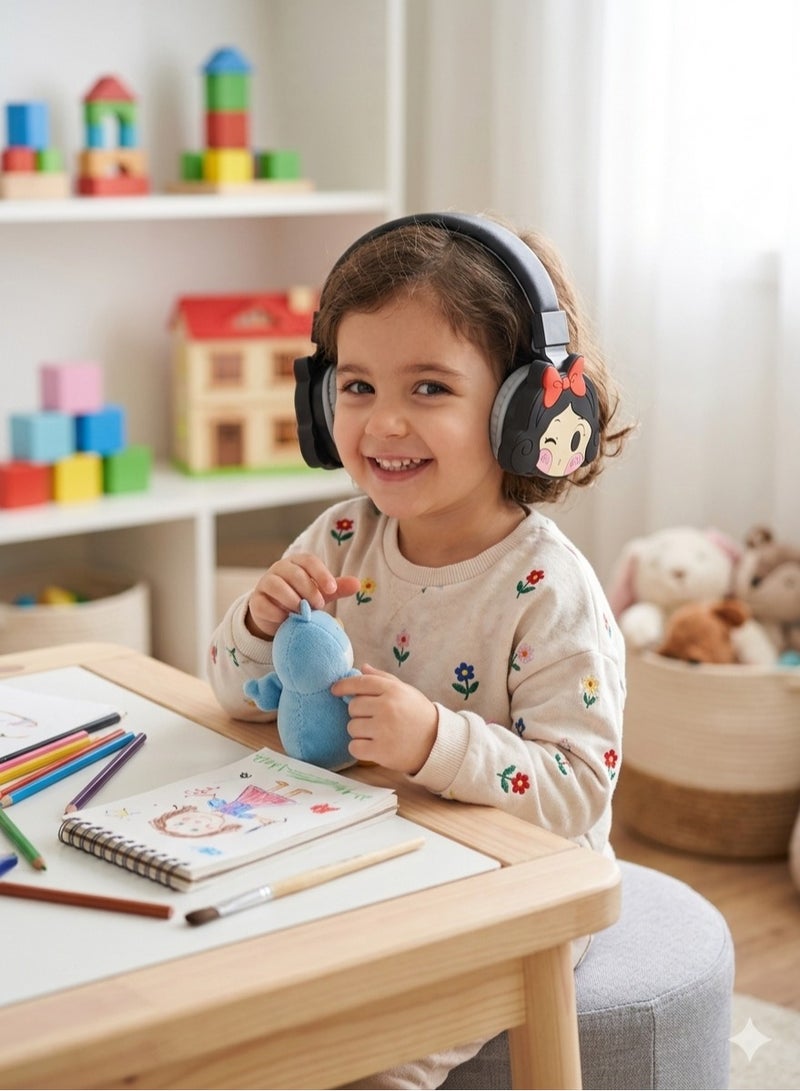Princess Wireless headphones for children with a Disney Princess character design (cheerful yellow). - Image 2