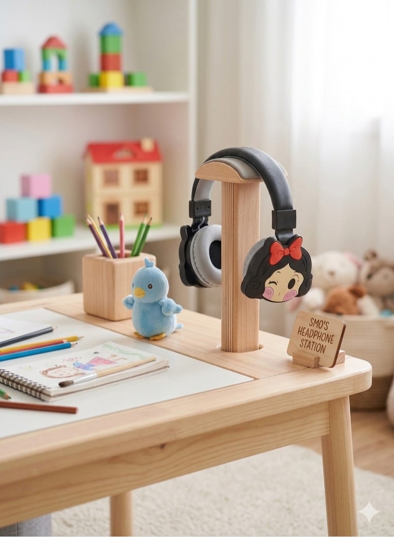 Princess Wireless headphones for children with a Disney Princess character design (cheerful yellow). - Image 3