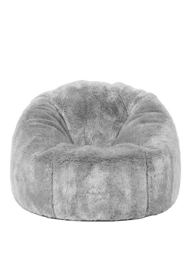 Taotique (No Filler) 6FT Giant Bean Bag Chair Cover Soft Faux RH Fur Sofa Bed Washable Bean Bag Couch Cover for Adult and Kids with Liner - Image 1
