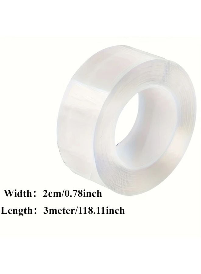Strong Double Sided Tape Heavy Duty Waterproof Washable Reusable No Residue - Image 1