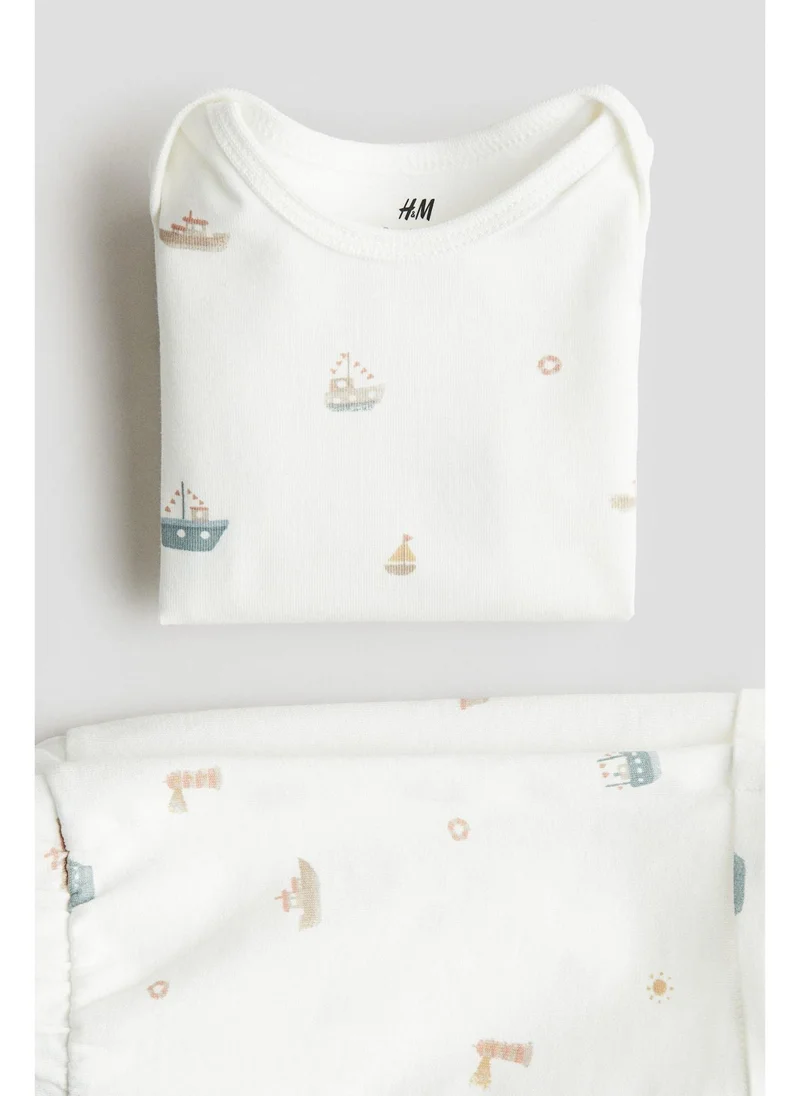اتش اند ام 2-piece cotton set