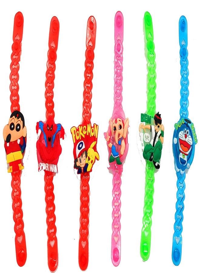 PrideKraft قطعة واحدة من حزام أضواء الأطفال Rakhi Designer Rakhi Kids Light Rakhi/Roli Tilak Pack | راخي للأطفال | تصميم فاخر راخي | الغذاء راخي راخي للأخ بهاي بهايا (حزام الضوء للأطفال 4) - Image 4