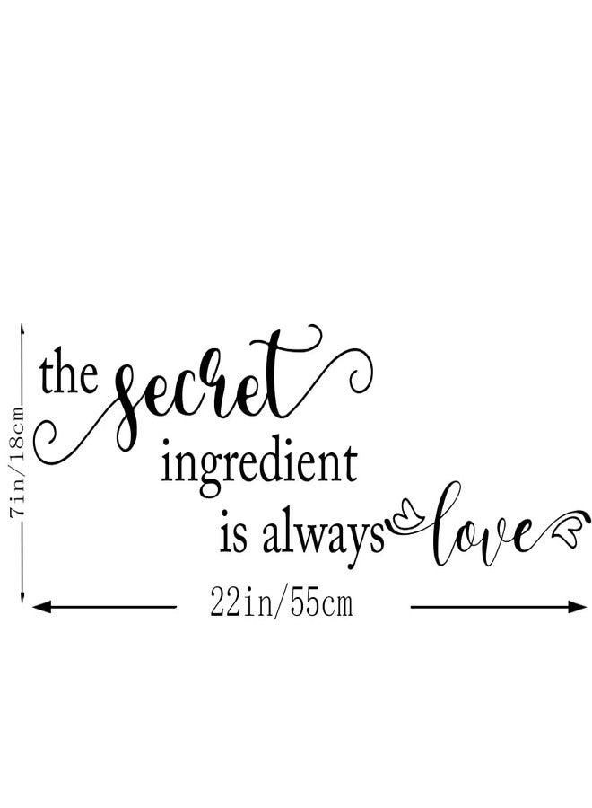 Fencosyn The Secret Ingredient is Always Love Vinyl Kitchen and Dining Room Inspirational Quotes Wall Stickers Home Decor - Image 3