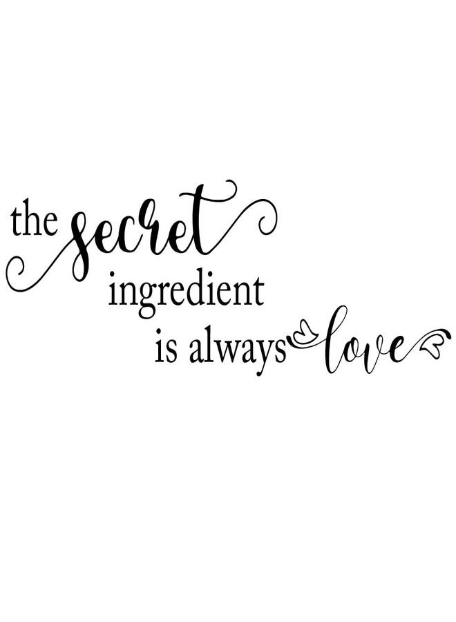 Fencosyn The Secret Ingredient is Always Love Vinyl Kitchen and Dining Room Inspirational Quotes Wall Stickers Home Decor - Image 1