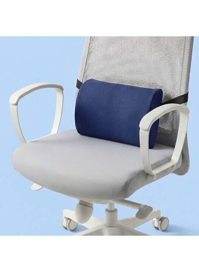 Comforto Lumbar Back Support Pillow for Car & Office, Ergonomic Waist Cushion, Adjustable Strap, Breathable Cover, 33x24x11 cm - Image 1