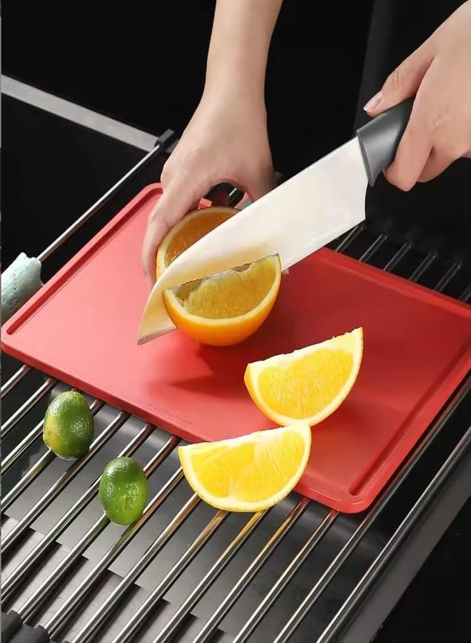 SHREESAMP Dish Roll, Over The Sink Dish Drying Rack, Dish Drainer Rack, Roll Up Utensil Drying Rack for Kitchen,Stainless Steel Multipurpose Foldable Dish Plate Big Size for Counter Top Wash - Image 5