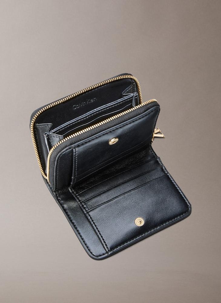 CALVIN KLEIN Monogram Hardware Zip-Around Leather Wallet - Image 3