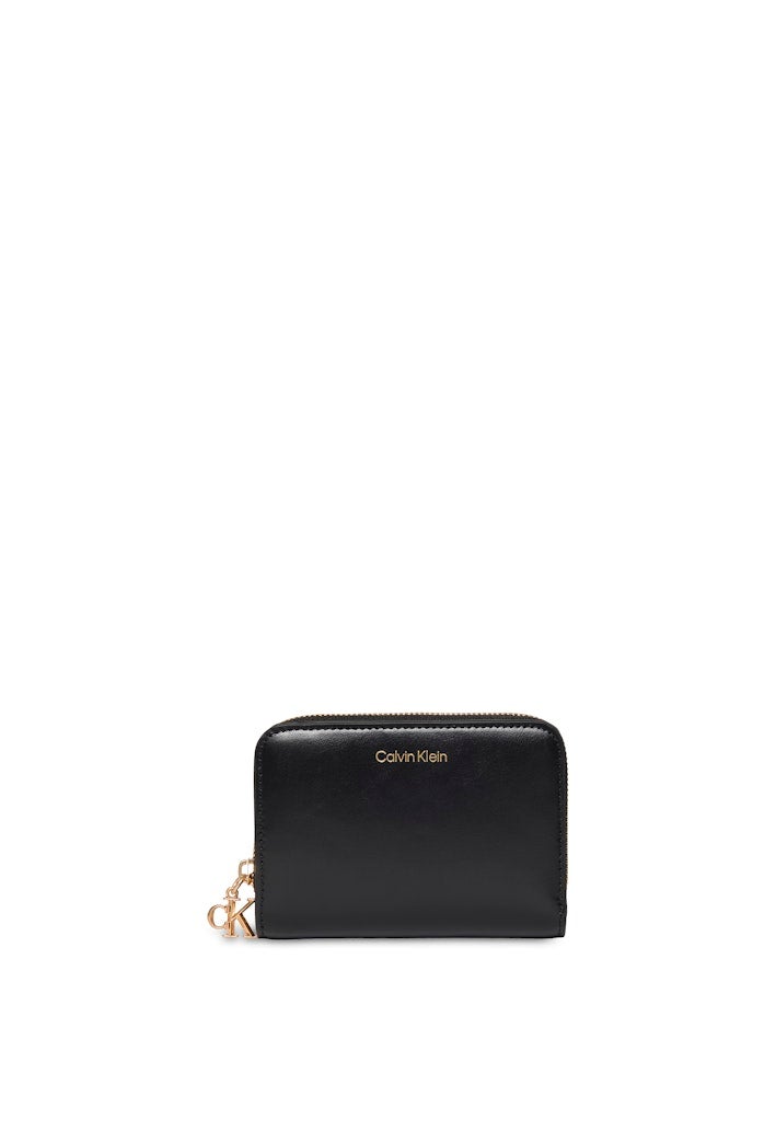 CALVIN KLEIN Monogram Hardware Zip-Around Leather Wallet - Image 4