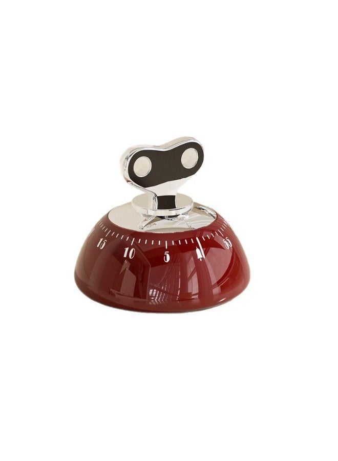 Retro Mechanical Kitchen Timer, Battery-Free 0-60 Minute Silent Countdown - Image 4