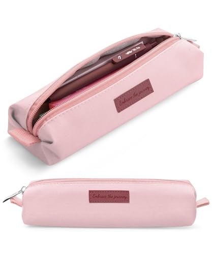 Mr. Pen- Cute Pencil Case Pouch, Pink Color, Multipurpose Canvas Bible Pencil Pouch - Image 1
