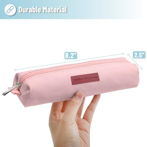 Mr. Pen- Cute Pencil Case Pouch, Pink Color, Multipurpose Canvas Bible Pencil Pouch - Image 2