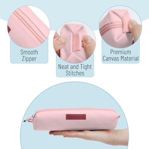 Mr. Pen- Cute Pencil Case Pouch, Pink Color, Multipurpose Canvas Bible Pencil Pouch - Image 4