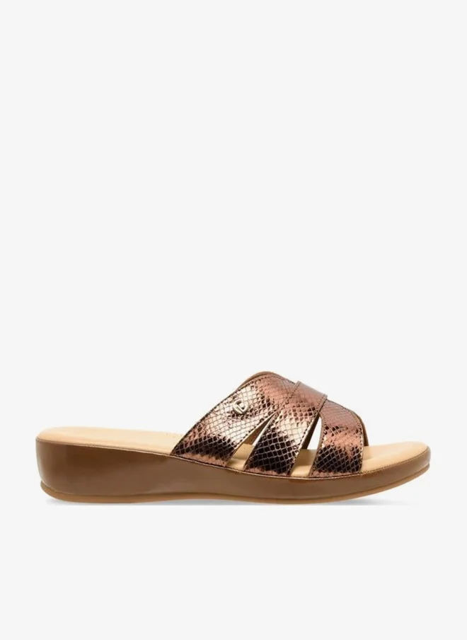 Le Confort Women Textured Cross Strap Sandals