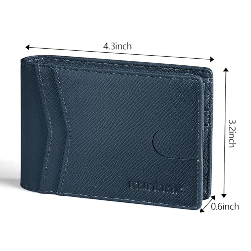RUNBOX Wallet for Men and Women Slim Rfid Leather 2 ID Window With Gift Box - Image 4