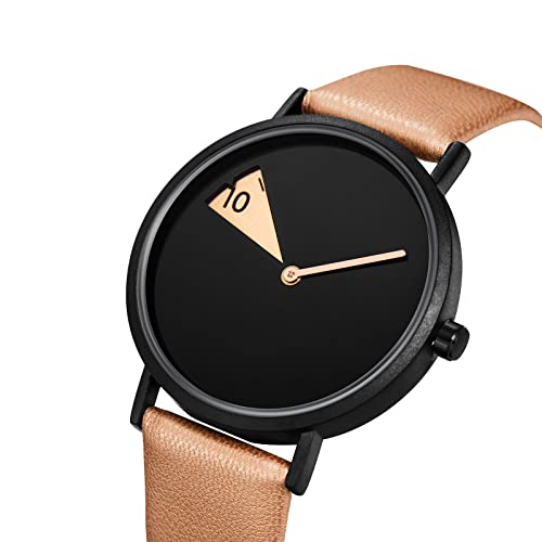 SHENGKE Creative Watch Ultra-Thin Strap Casual Fashion Quartz Minimalist Watch Brown - Image 2