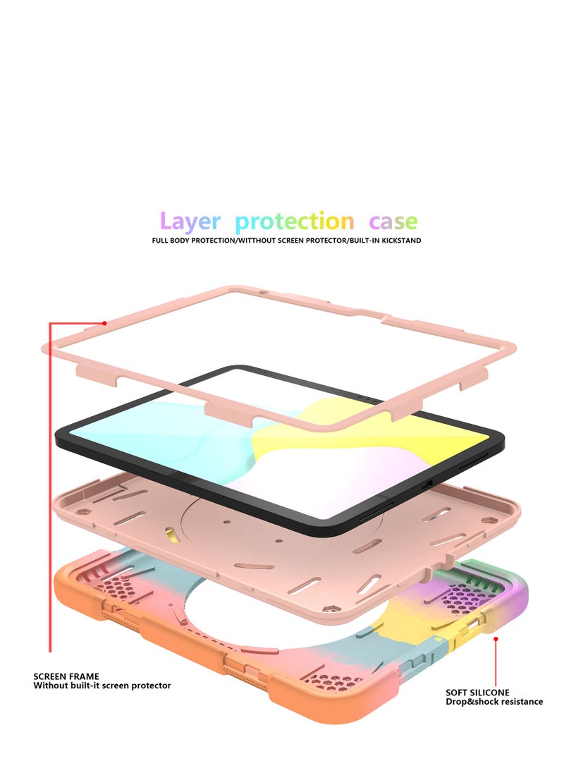 GULFLINK Rugged Heavy Duty Protective Case  for ipad 10th 10.9 inch 2022（A2757/A2777）Colorful rose gold  - Image 2