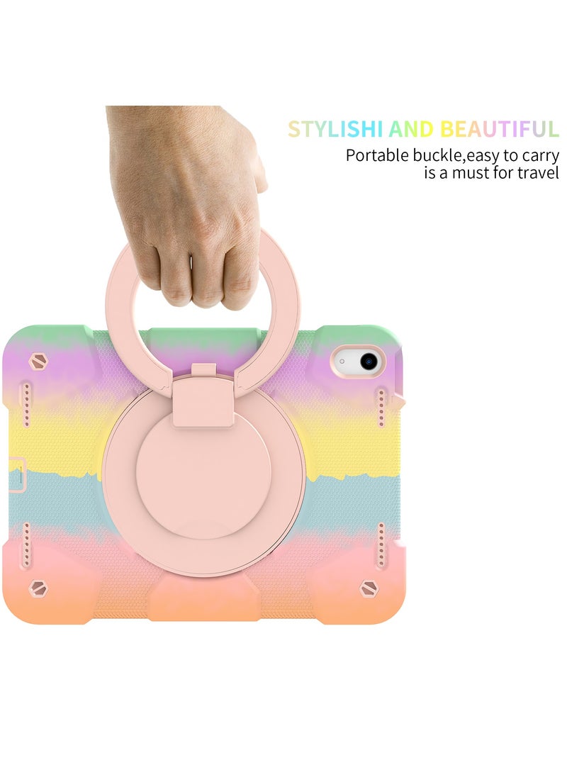 GULFLINK Rugged Heavy Duty Protective Case  for ipad 10th 10.9 inch 2022（A2757/A2777）Colorful rose gold  - Image 4
