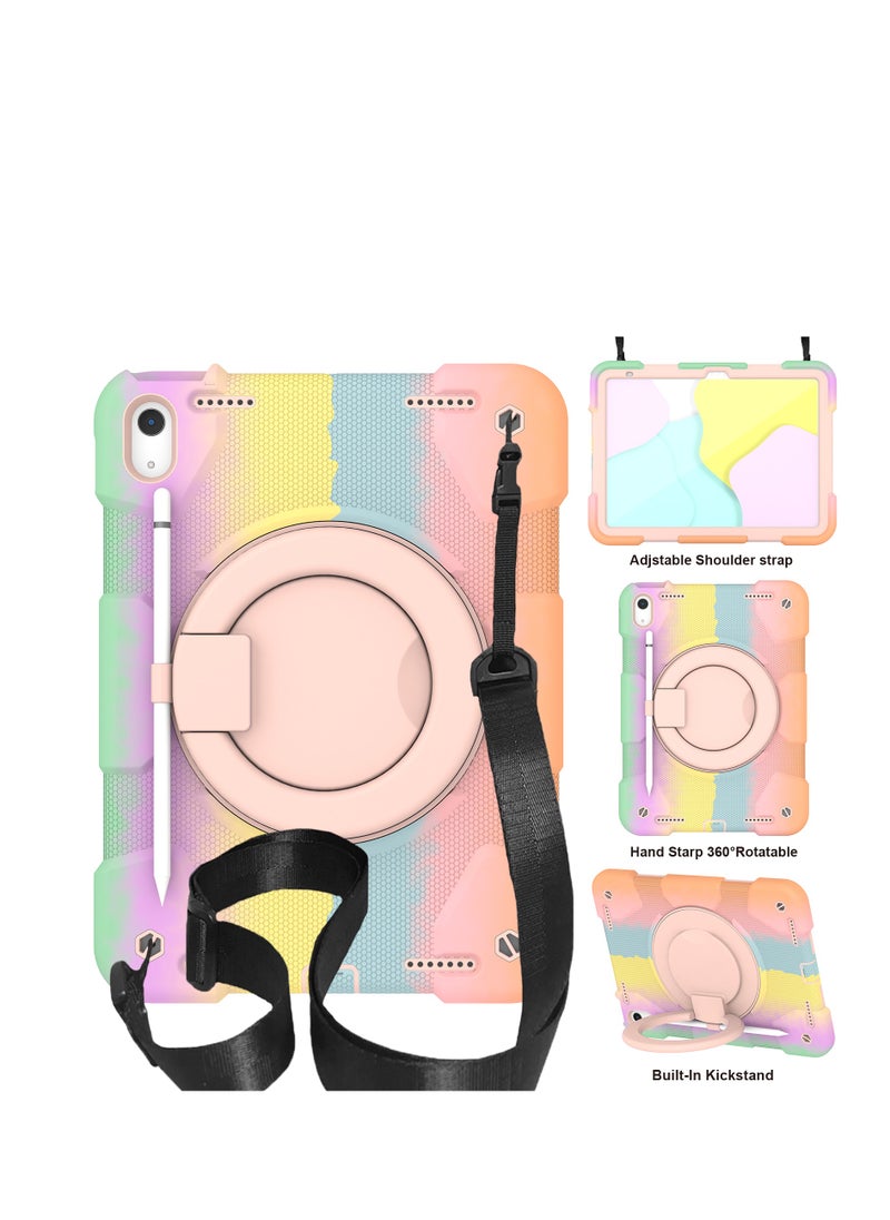 GULFLINK Rugged Heavy Duty Protective Case  for ipad 10th 10.9 inch 2022（A2757/A2777）Colorful rose gold  - Image 1