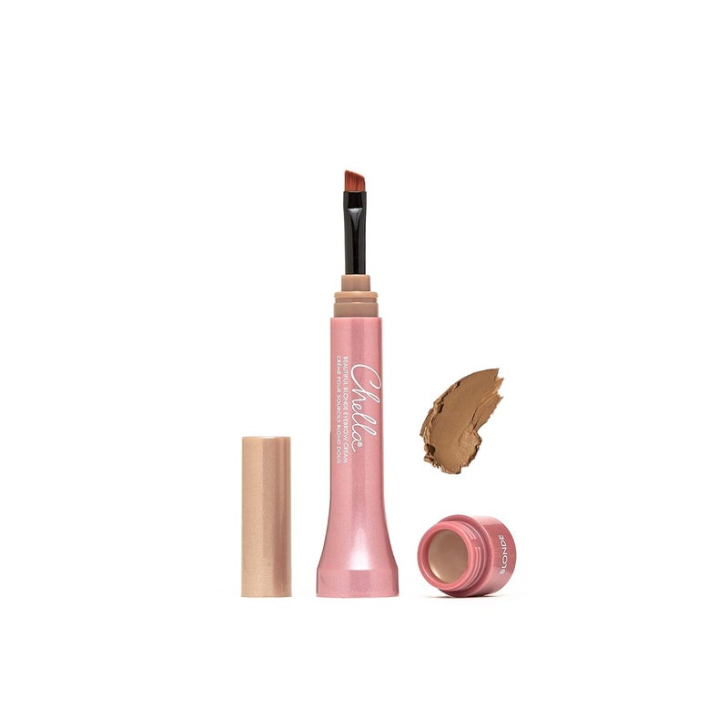 Chella Chella Eyebrow Cream Beautiful Blonde  Vegan Cruelty Free Paraben Free Gluten Free Eyebrow Pomade Makeup  Long Wearing Velvet Consistency Water Resistant 